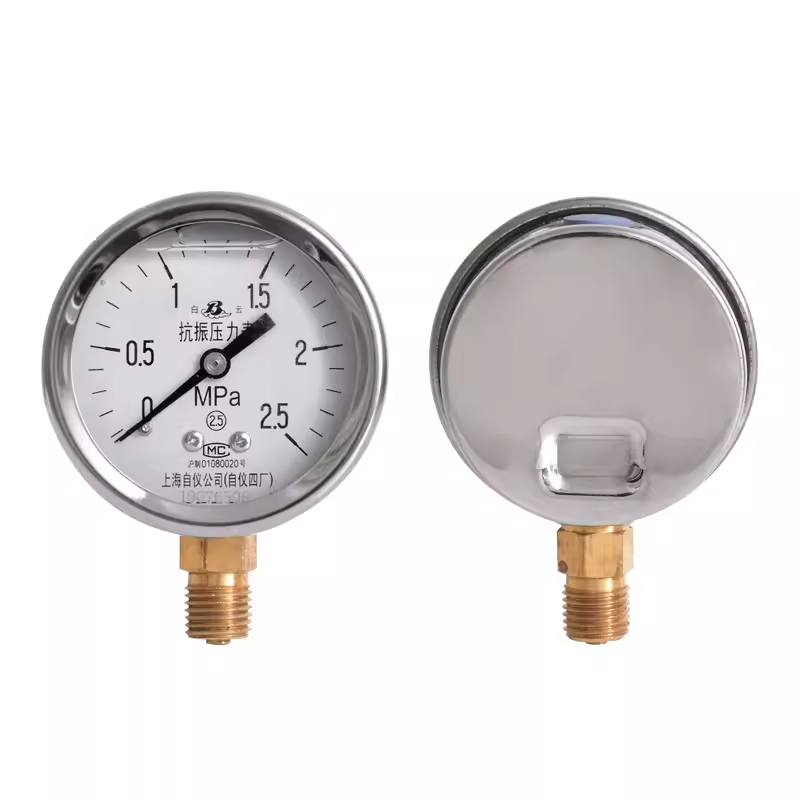 Y-100AZ半鋼耐震壓力表